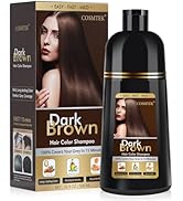 COSMTEK Dark Brown Hair Dye Shampoo, Hair Color Shampoo for Women, Natural Shampoo Hair Dye 3 in ...
