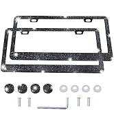 LivTee Luxury Rhinestone License Plate Frame Bling Car Accessories for Women, Funny Glitter Stain...