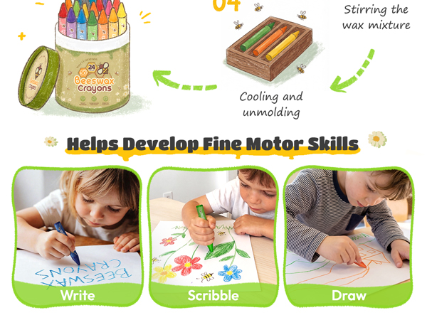 silky crayons