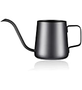 PARACITY Pour Over Kettle Gooseneck Spout Coffee Tea Pot 12OZ Hanging Ear Hand Blunt Long Narrow ...