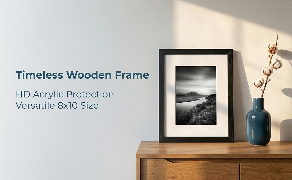 wooden 8x10 picture frame