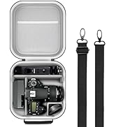 Krypthos Travel Camera Storage Case Compatible with Canon EOS Rebel T7/ R100/ R50/ 90D/ 2000D Nik...