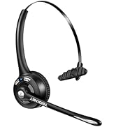 TECKNET Bluetooth Headset, Wireless Headset with Noise Canceling Microphone for Trucker, On-Ear B...