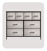 Sorbus Dresser with 8 Faux Wood Drawers - Storage Unit Organizer Chest for Clothes - Bedroom, Hal...