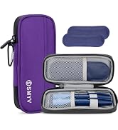 SMYV Insulin Cooler Travel Case with 2 TSA Approved Ice Packs, Medication Cooler for Diabetic Sup...