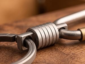 TPFEV titanium keychain