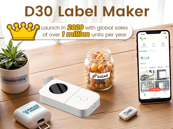 Bluetooth Label Maker Machine with Tape