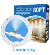 Misting System for Patio 80Ft (24M), Water Mister for Cooling Outdoor, Backyard Misters for Outside