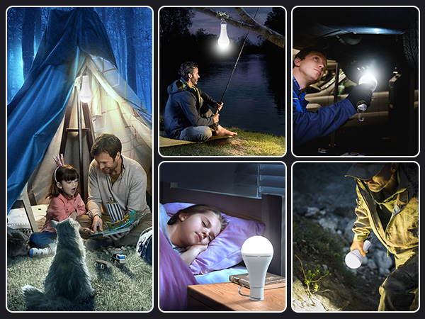 Rechargeable Light Bulb with Remote