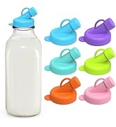 SOPHICO Silicone Milk Bottle Dispenser Caps, 48mm Diameter Pour Spout Lids, Replacement Lids Fit ...