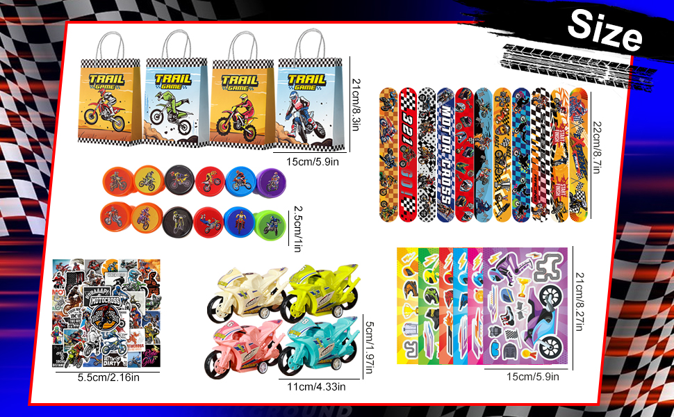 dirtbike birthday goodie bag