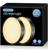 Ferswe Dimmable Touch Light, 3000K Rechargeable Touch Lights Stick on, Closet Light with 1000mAh ...