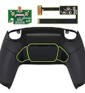 eXtremeRate Black Rubberized Grip Programable Rise 2.0 Remap Kit for PS5 Controller BDM 010 & BDM...