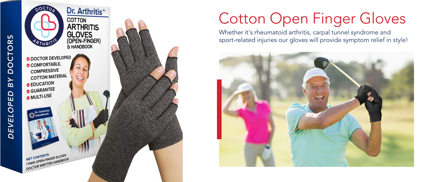 Cotton Open Finger Gloves