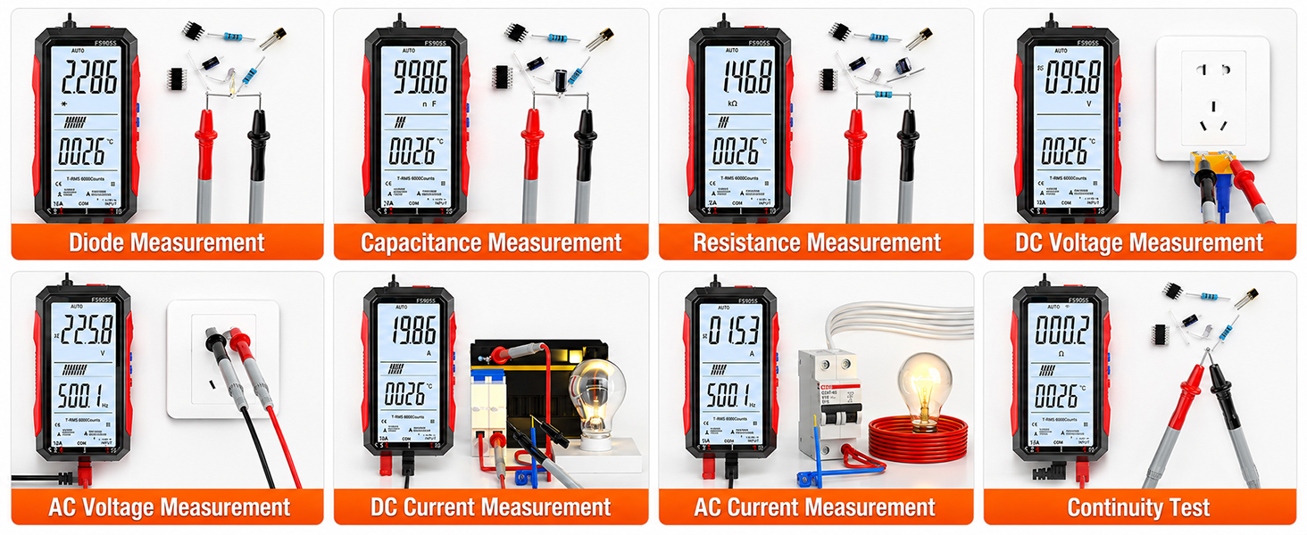 2026 Upgraded FS899L Digital Multimeter