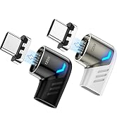 iAXBi USB C Magnetic Adapter 2Pack,PD 120W Quick Charge Type C Connector 480Mbp/s Data Transfer C...