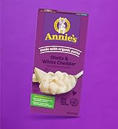 Annies White Cheddar Shells Macaroni & Cheese Dinner with Organic Pasta, 6 OZ (Pack of 12)