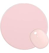Dapesuom Round Mouse Pad, 8.7 x 8.7 Inch Premium-Textured Washable Non-Slip Rubber Base Cute Smal...