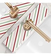 Christmas Kitchen Sink Stone Faucet Mat, Diatomite Drying Stone Mat for Xmas Decorations Indoor, ...