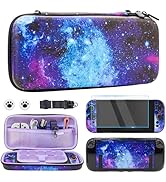 RHOTALL Galaxy Carrying Case for Nintendo Switch 2 (2025),Blue Cute Shockproof Hard Shell Travel ...