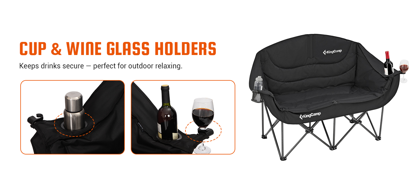 double camping chair