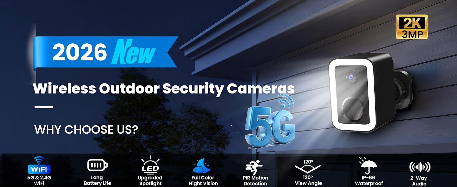 100% Wireless Security Cameras