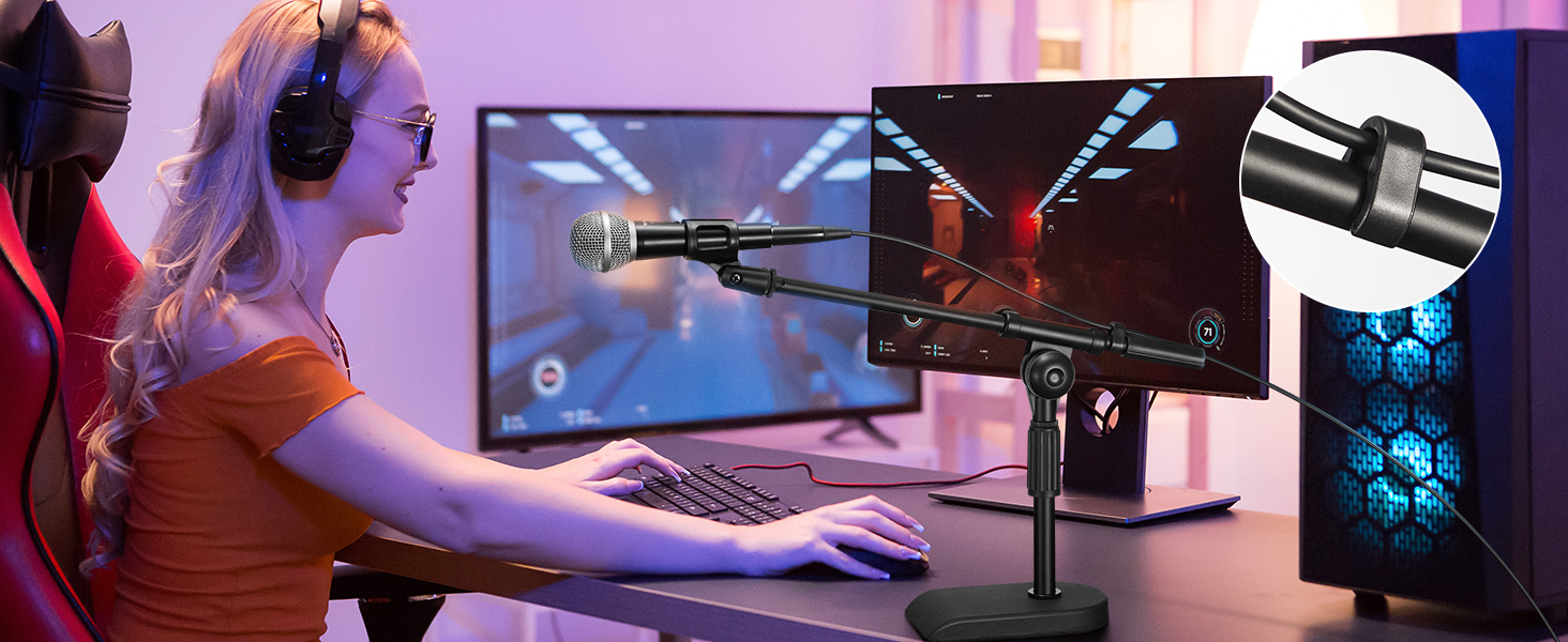 desktop microphone stand