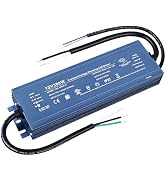 BENLUN Constant Voltage 12V 300W 25A Dimmable LED Driver, Waterproof IP67 Transformer, AC 110V Tr...