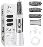 Electric Foot Callus Remover, Rechargeable Electronic Foot File Foot Scrubber Pedicure Kits, Prof...