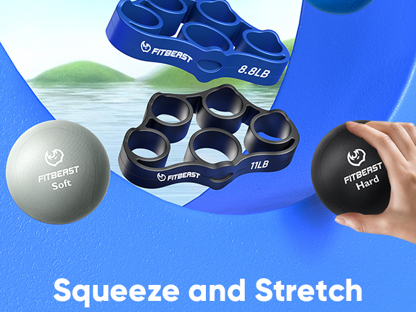 Stress Ball and Grip Strength Trainer Kit