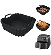 Silicone Air Fryer Liners for COSORI 5-6.5 QT,Reusable airfryer liners silicone Compatible with N...