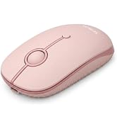 seenda MOU001 Bluetooth Wireless Mouse for Laptop,Slim Computer Mice,Pink | Rechargeable Computer...