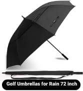 Fulynmen 72 Inch Huge Golf Umbrella Windproof Umbrellas for Rain Large Size Automatic Open Large ...