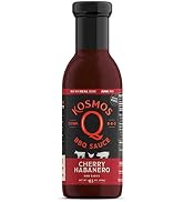 Kosmos Q Cherry Habanero Barbecue Sauce – Sweet & Spicy Gluten Free BBQ Sauce with Real Tart Cher...