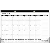 GuassLee Extra Large Desk Calendar 2026, 19 Months Jumbo Desk/Wall Calendar from Jun. 2026 throug...