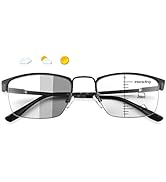 Vepiant Photochromic Progressive Multifocus Computer Reading Glasses Spring Hinges Transition UV4...