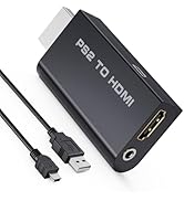 DigitPro PS2 to HDMI Converter Adapter, HDMI Cable for PlayStation 2 Console, Audio Video Convert...