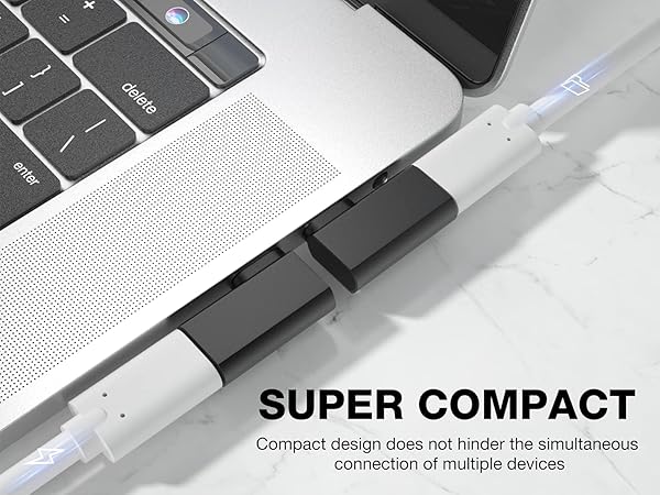 Super Compact Small USB C Male to Female Extender Cable Adapter