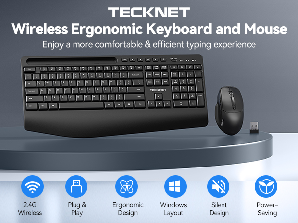 ergonomic keyboard and mouse