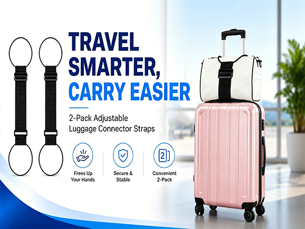 luggage connector straps for suitcases