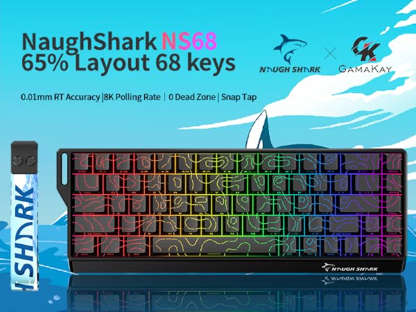 NS68 Hall Effect Rapid Trigger Gaming Keyboard