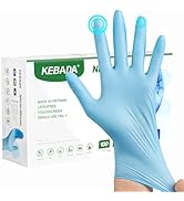 Kebada Nitrile Gloves D1, Nitrile Disposable Gloves for Cleaning, Food Prep, Industrial Grade, No...