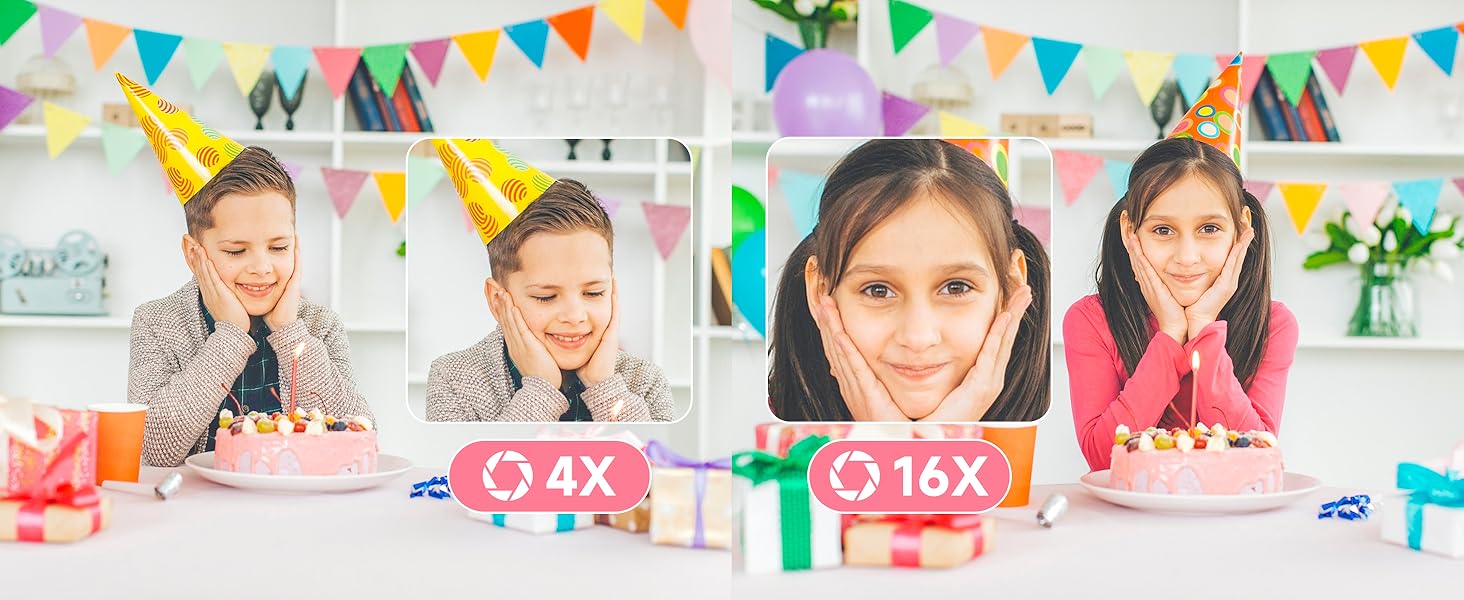 1080P FHD digital camera for kids time-lapse 16x zoom,digital camera for teens