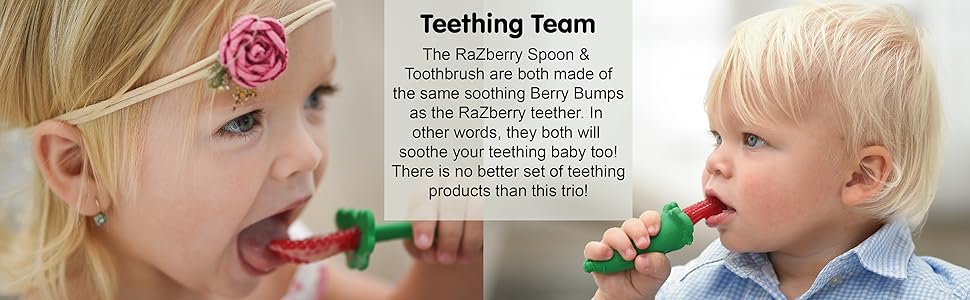 Spoon, Toothbrush, Teething Set
