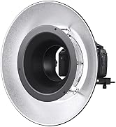 GODOX Reflector with Silver Interior Beauty Dish RFT-25S for Godox R200 Ring Flash Head