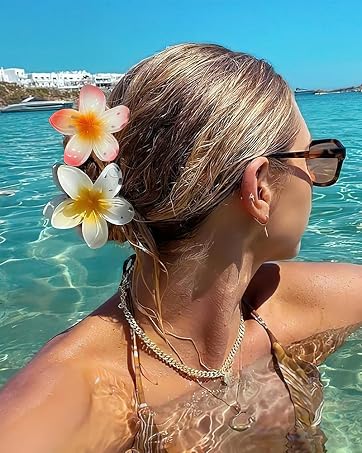 flower hair clips for women