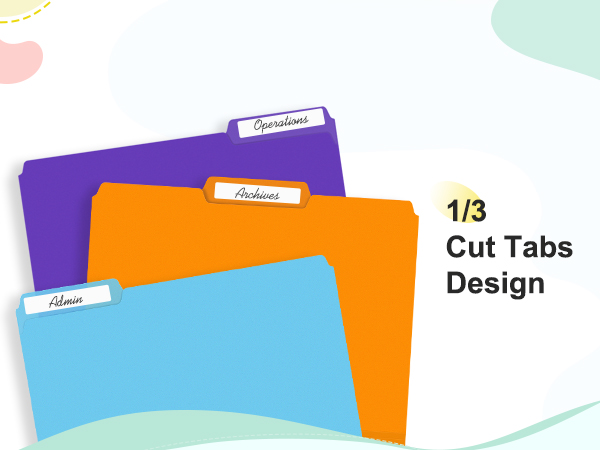 plastic color file folder