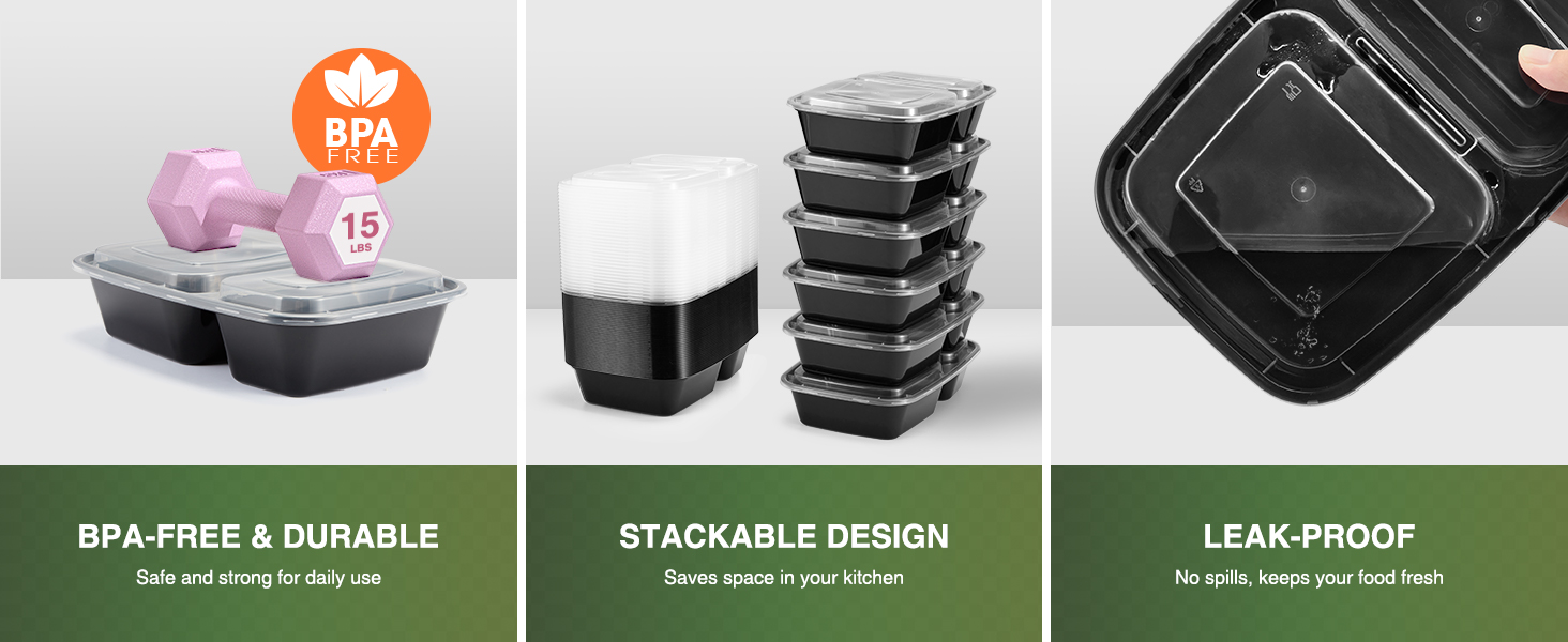 meal containers with lids