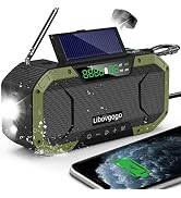 Emergency Radio Waterproof Bluetooth Speaker,Portable Digital AM FM Radio with Flashlight,Reading...