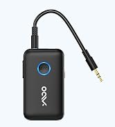 YMOO Airplane Bluetooth Adapter for AirPods, Bluetooth Transmitter Receiver | for TV, with aptX A...